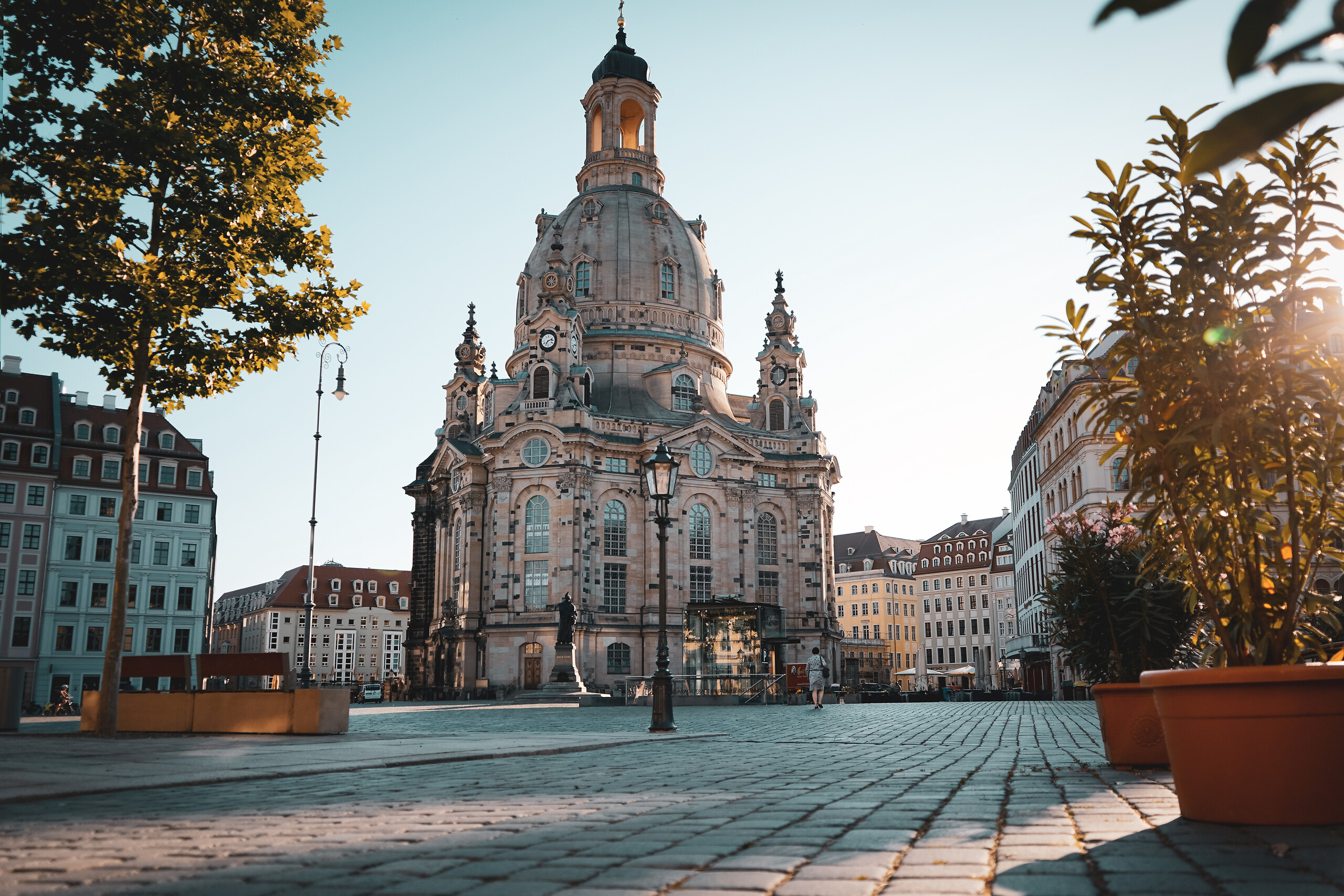 View of the Frauenkirche from the Neumarkt in Dresden. Photo: Michael R. Hennig (DML-BY)